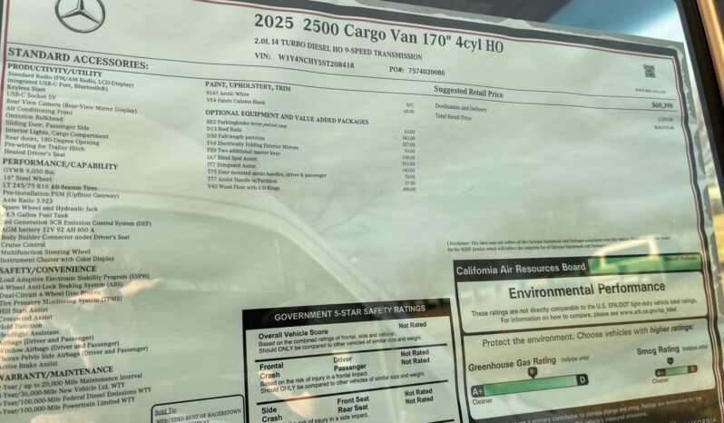 
 Mercedes-Benz Sprinter Cargo Van full									