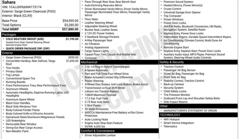 
 Jeep Wrangler 4xe full									
