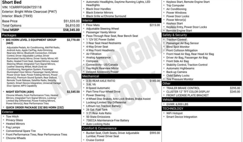 
 RAM 1500 full									