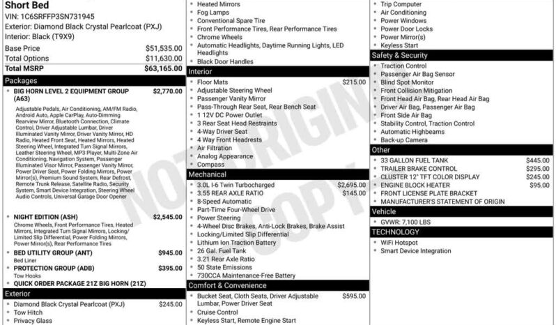 
 RAM 1500 full									